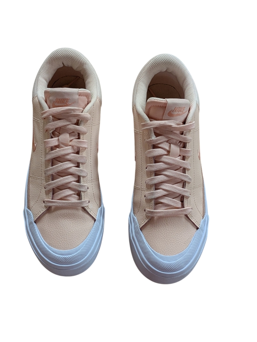 Nike Womens Court Legacy Lift Platform Sneakers Washed Coral Size 8 - Picture 3 of 11